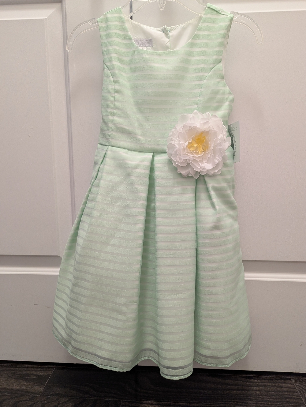 Marmellata Girls Mint Green Special Occasion Dress – Size 7